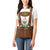 Lederhosen Costume Germany Women Polo Shirt Bald Eagles With Traditional German Pattern