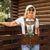 Lederhosen Costume Germany Women Polo Shirt Bald Eagles With Traditional German Pattern