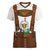 Lederhosen Costume Germany Women V-Neck T-Shirt Bald Eagles With Traditional German Pattern