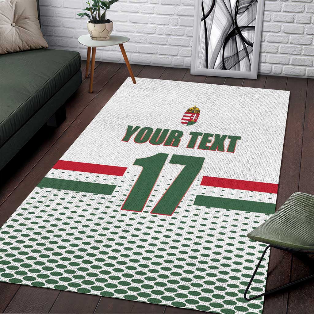 Custom Hungary Ice Hockey Area Rug White Style Come on Magyars