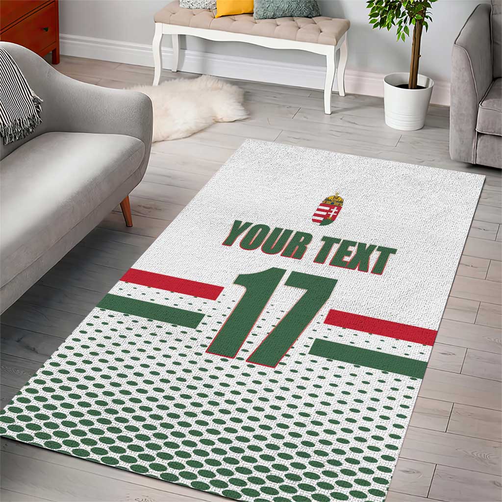 Custom Hungary Ice Hockey Area Rug White Style Come on Magyars