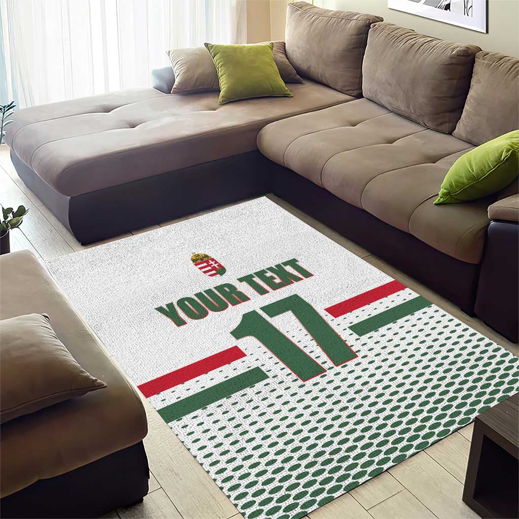 Custom Hungary Ice Hockey Area Rug White Style Come on Magyars