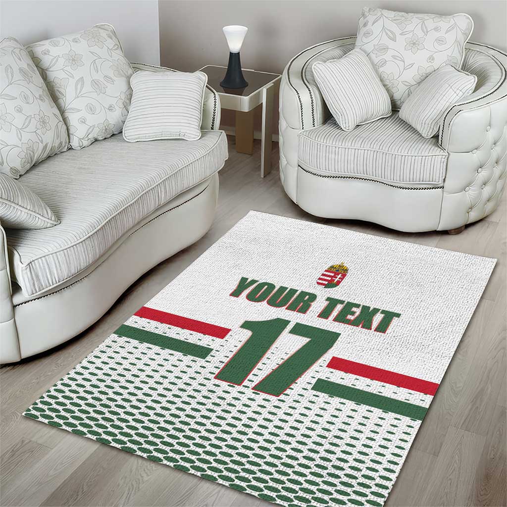 Custom Hungary Ice Hockey Area Rug White Style Come on Magyars