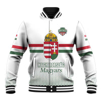 Custom Hungary Ice Hockey Baseball Jacket White Style Come on Magyars