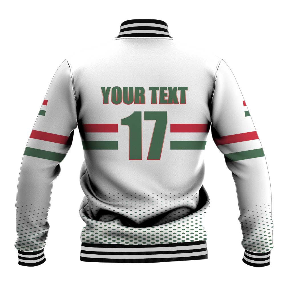 Custom Hungary Ice Hockey Baseball Jacket White Style Come on Magyars