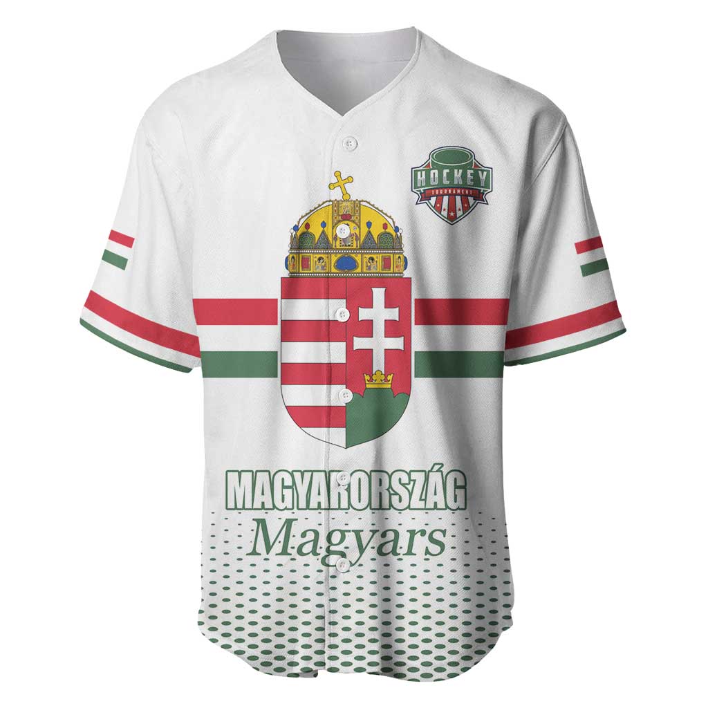 Custom Hungary Ice Hockey Baseball Jersey White Style Come on Magyars