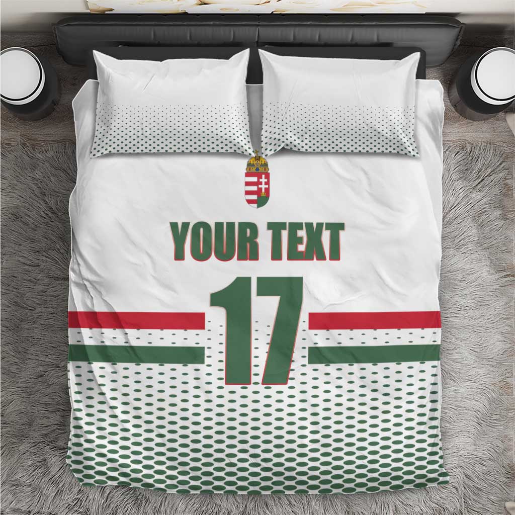 Custom Hungary Ice Hockey Bedding Set White Style Come on Magyars