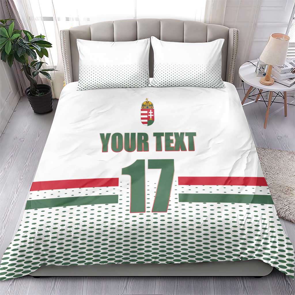 Custom Hungary Ice Hockey Bedding Set White Style Come on Magyars