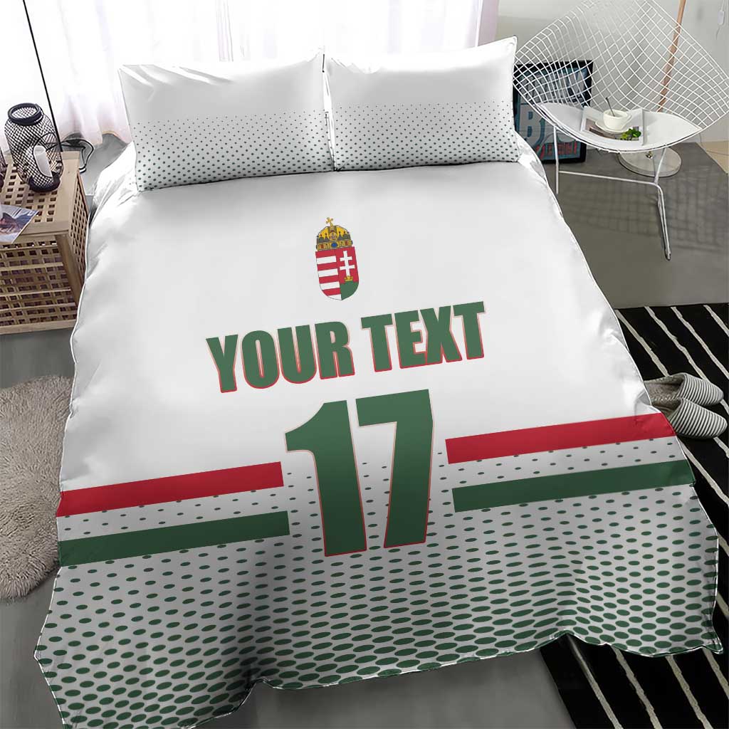Custom Hungary Ice Hockey Bedding Set White Style Come on Magyars