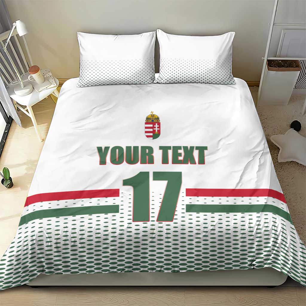 Custom Hungary Ice Hockey Bedding Set White Style Come on Magyars