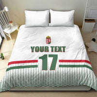 Custom Hungary Ice Hockey Bedding Set White Style Come on Magyars