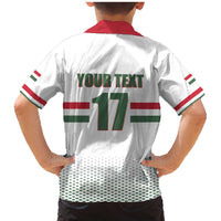 Custom Hungary Ice Hockey Family Matching Mermaid Dress and Hawaiian Shirt White Style Come on Magyars