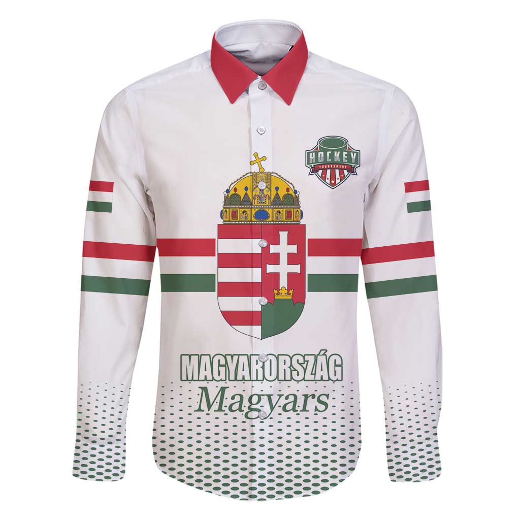 Custom Hungary Ice Hockey Family Matching Mermaid Dress and Hawaiian Shirt White Style Come on Magyars
