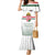 Custom Hungary Ice Hockey Family Matching Mermaid Dress and Hawaiian Shirt White Style Come on Magyars