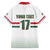 Custom Hungary Ice Hockey Family Matching Off Shoulder Maxi Dress and Hawaiian Shirt White Style Come on Magyars