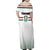 Custom Hungary Ice Hockey Family Matching Off Shoulder Maxi Dress and Hawaiian Shirt White Style Come on Magyars