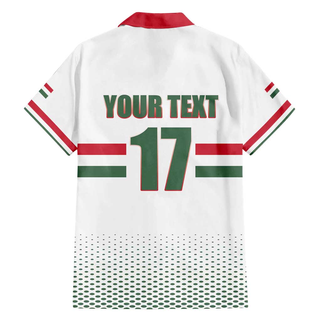 Custom Hungary Ice Hockey Family Matching Puletasi and Hawaiian Shirt White Style Come on Magyars