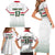 Custom Hungary Ice Hockey Family Matching Short Sleeve Bodycon Dress and Hawaiian Shirt White Style Come on Magyars