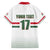 Custom Hungary Ice Hockey Family Matching Short Sleeve Bodycon Dress and Hawaiian Shirt White Style Come on Magyars