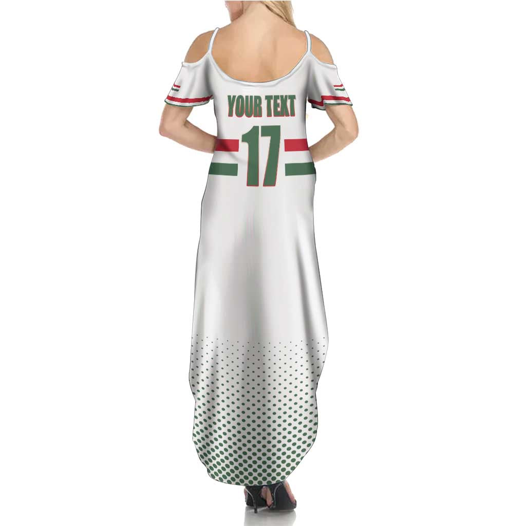 Custom Hungary Ice Hockey Family Matching Summer Maxi Dress and Hawaiian Shirt White Style Come on Magyars
