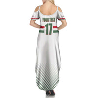 Custom Hungary Ice Hockey Family Matching Summer Maxi Dress and Hawaiian Shirt White Style Come on Magyars