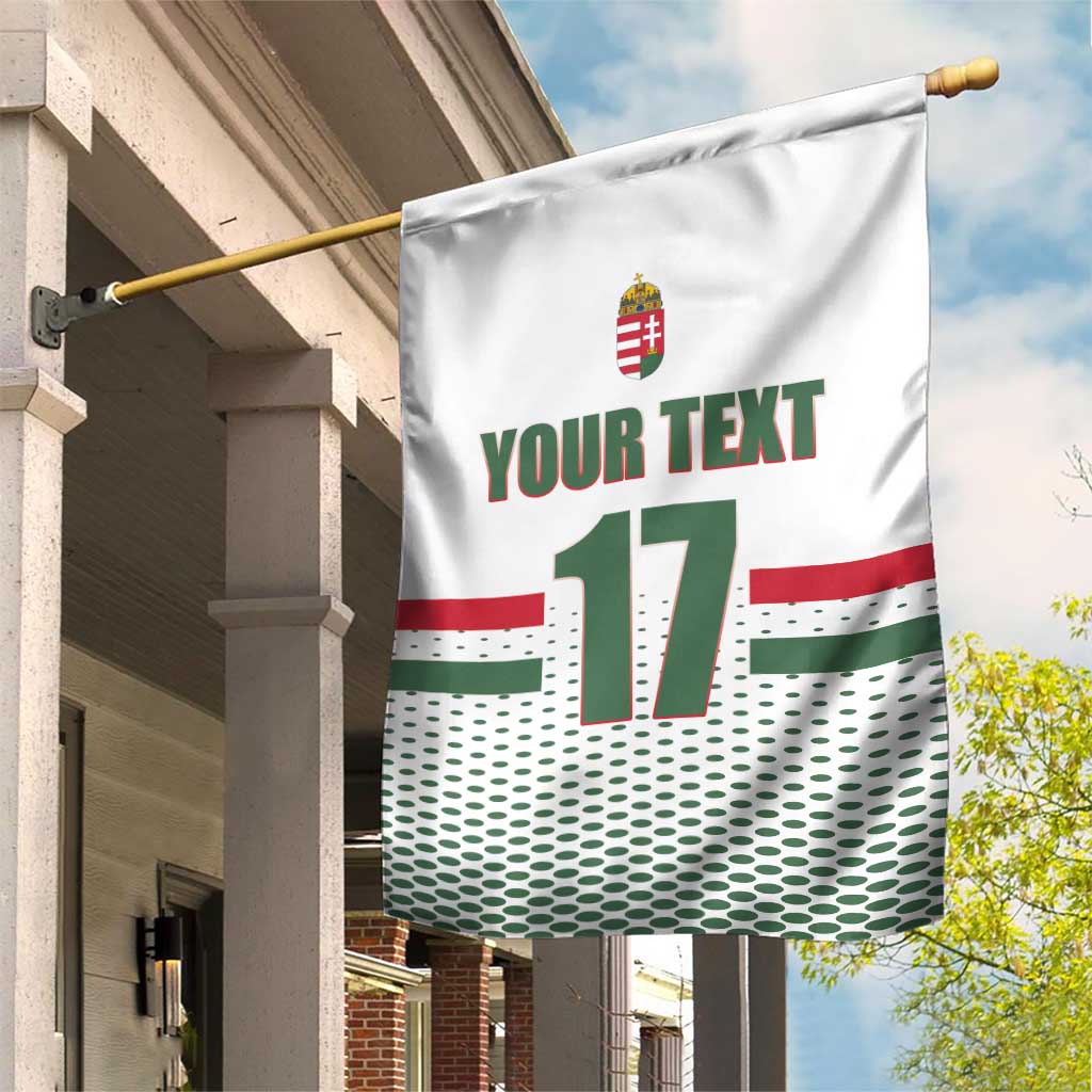 Custom Hungary Ice Hockey Garden Flag White Style Come on Magyars