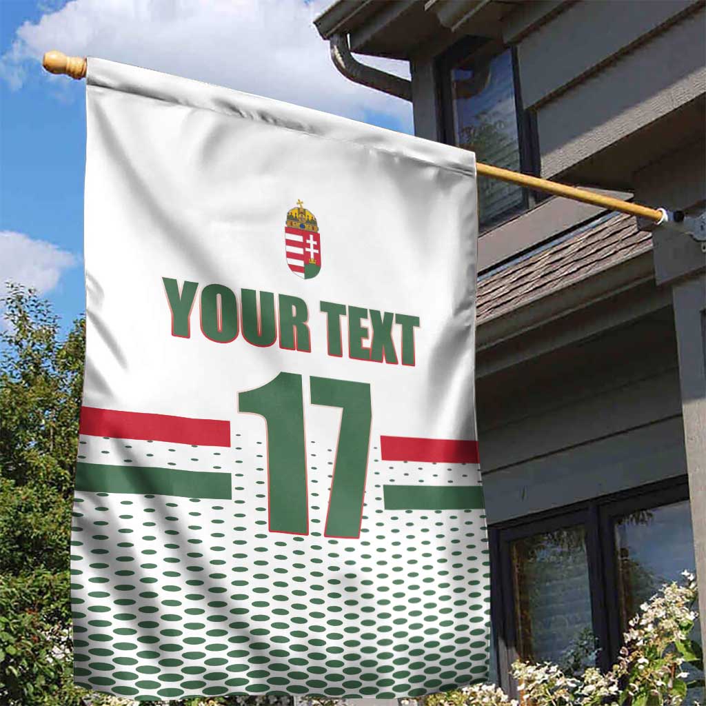 Custom Hungary Ice Hockey Garden Flag White Style Come on Magyars