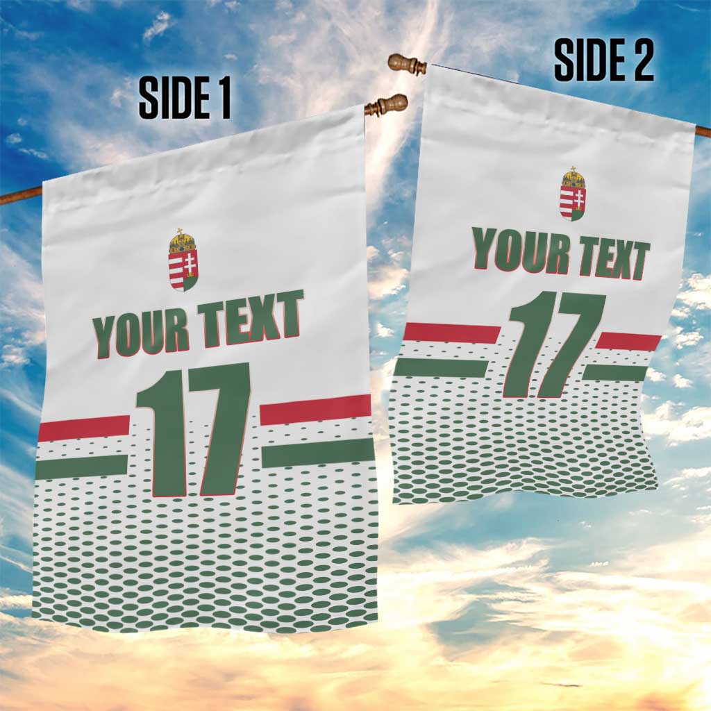 Custom Hungary Ice Hockey Garden Flag White Style Come on Magyars