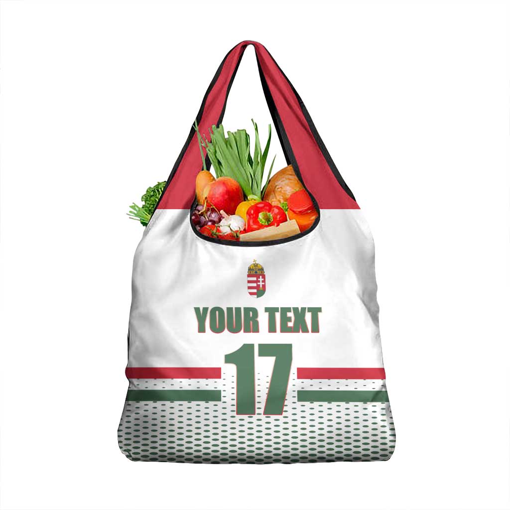 Custom Hungary Ice Hockey Grocery Bag White Style Come on Magyars