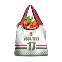 Custom Hungary Ice Hockey Grocery Bag White Style Come on Magyars