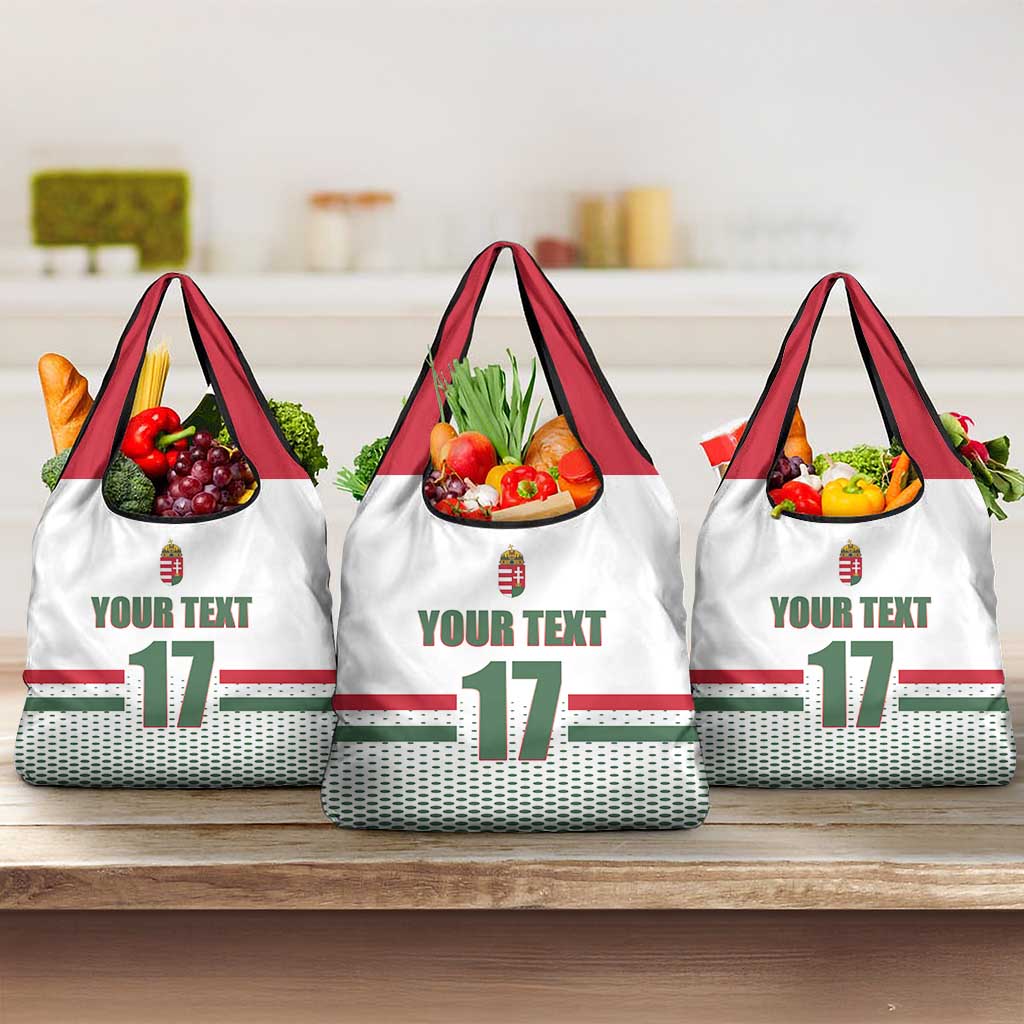 Custom Hungary Ice Hockey Grocery Bag White Style Come on Magyars