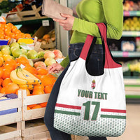 Custom Hungary Ice Hockey Grocery Bag White Style Come on Magyars