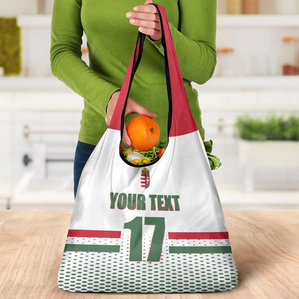Custom Hungary Ice Hockey Grocery Bag White Style Come on Magyars
