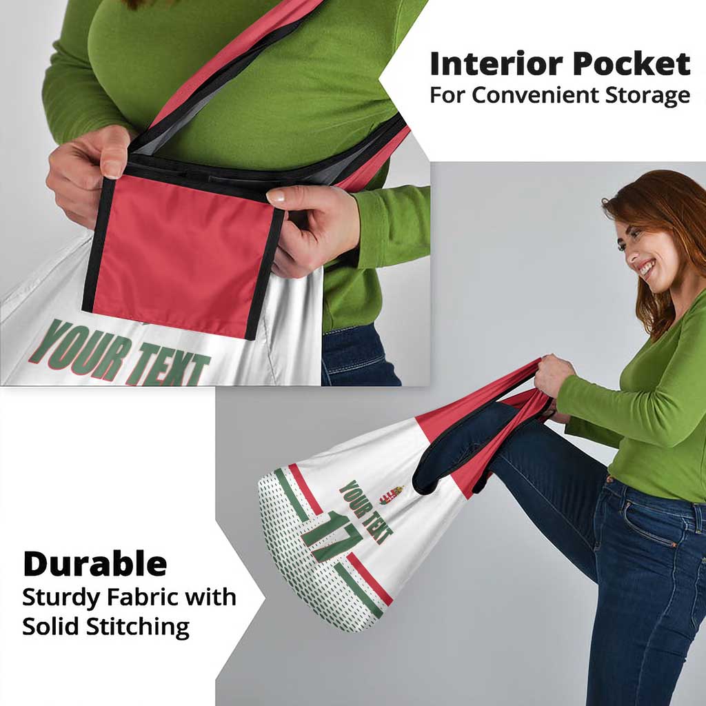 Custom Hungary Ice Hockey Grocery Bag White Style Come on Magyars