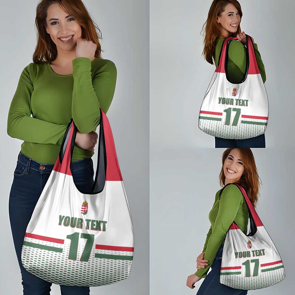 Custom Hungary Ice Hockey Grocery Bag White Style Come on Magyars