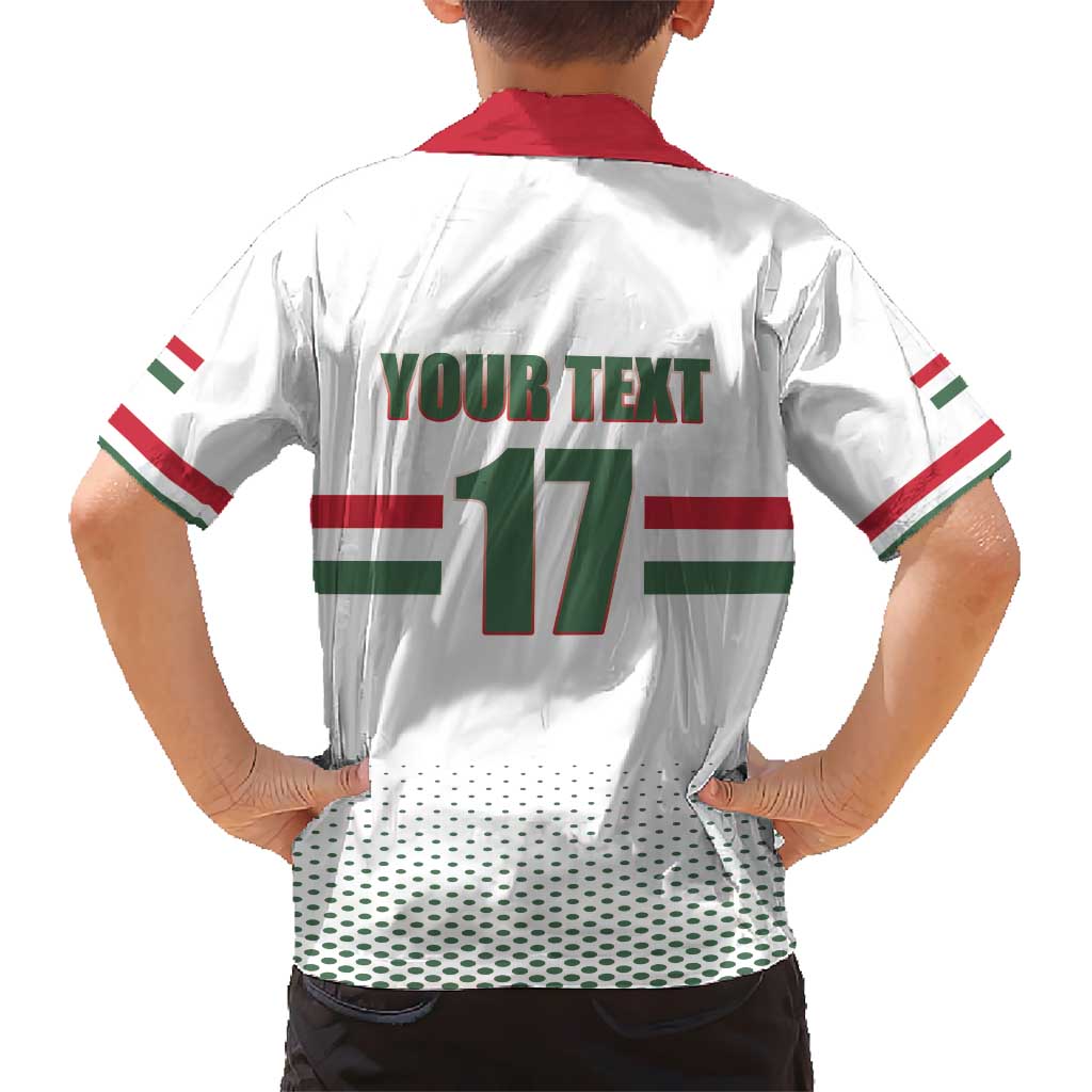 Custom Hungary Ice Hockey Hawaiian Shirt White Style Come on Magyars