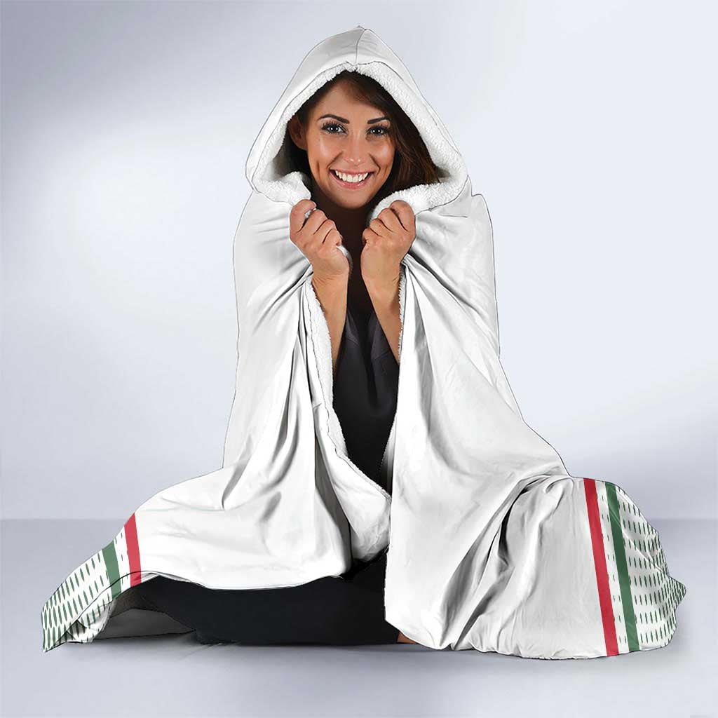 Custom Hungary Ice Hockey Hooded Blanket White Style Come on Magyars