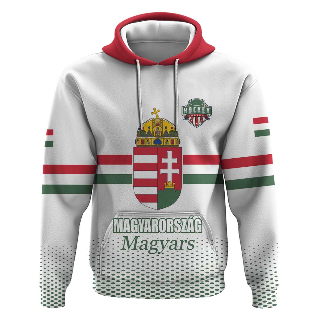 Custom Hungary Ice Hockey Hoodie White Style Come on Magyars