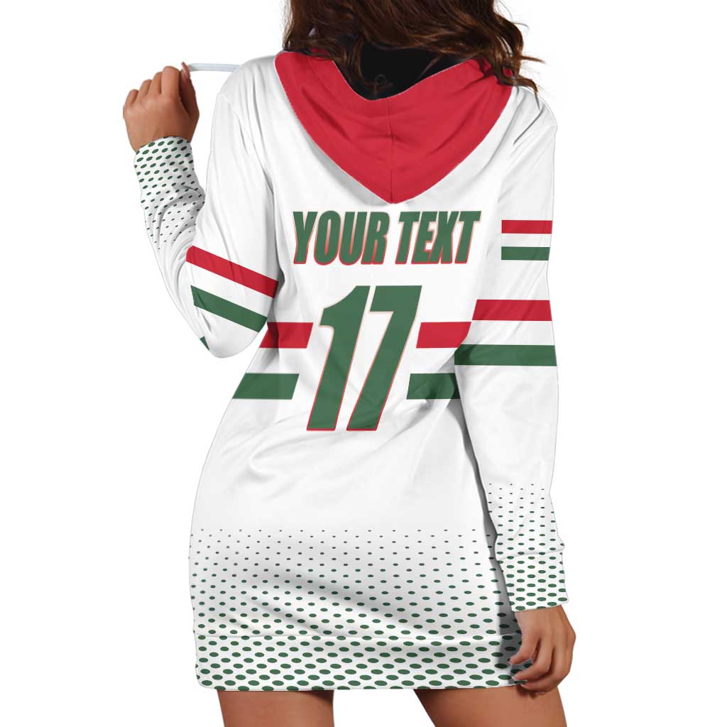 Custom Hungary Ice Hockey Hoodie Dress White Style Come on Magyars