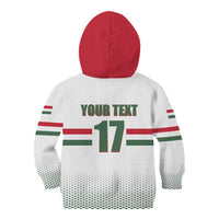 Custom Hungary Ice Hockey Kid Hoodie White Style Come on Magyars
