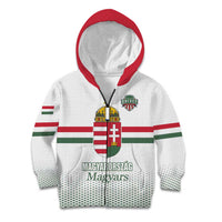 Custom Hungary Ice Hockey Kid Hoodie White Style Come on Magyars