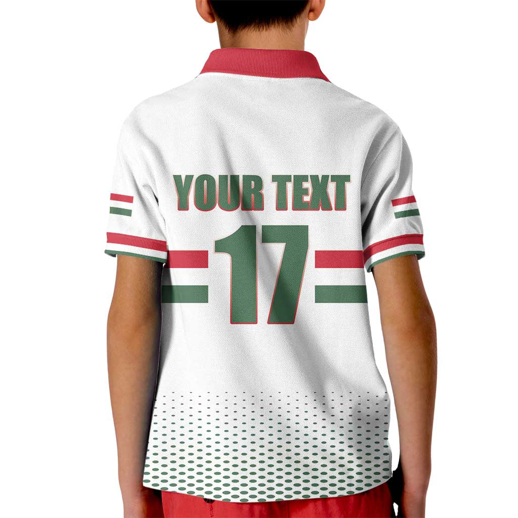 Custom Hungary Ice Hockey Kid Polo Shirt White Style Come on Magyars