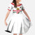 Custom Hungary Ice Hockey Kid Short Sleeve Dress White Style Come on Magyars