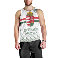Custom Hungary Ice Hockey Men Tank Top White Style Come on Magyars