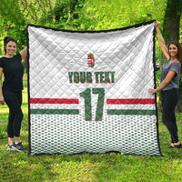 Custom Hungary Ice Hockey Quilt White Style Come on Magyars