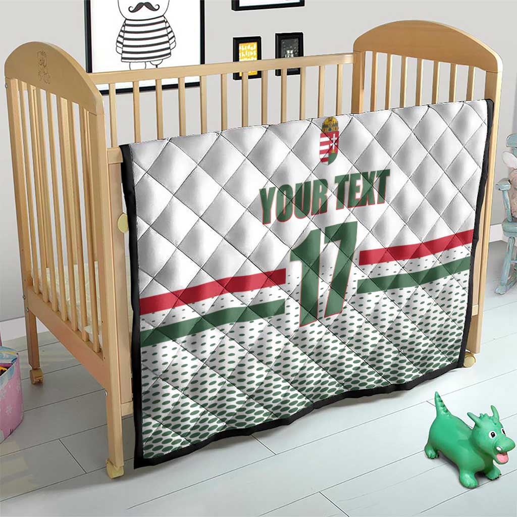 Custom Hungary Ice Hockey Quilt White Style Come on Magyars