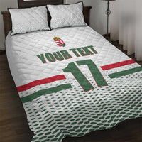 Custom Hungary Ice Hockey Quilt Bed Set White Style Come on Magyars