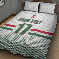 Custom Hungary Ice Hockey Quilt Bed Set White Style Come on Magyars