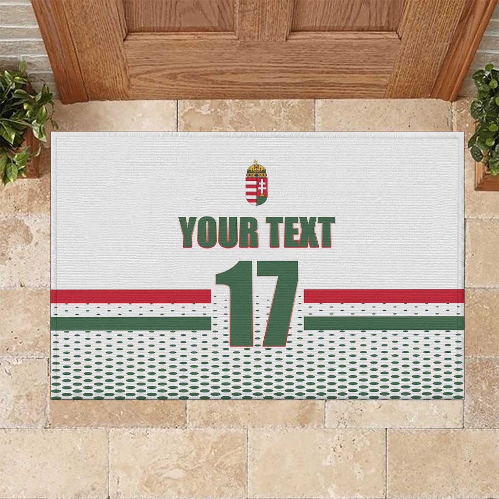 Custom Hungary Ice Hockey Rubber Doormat White Style Come on Magyars