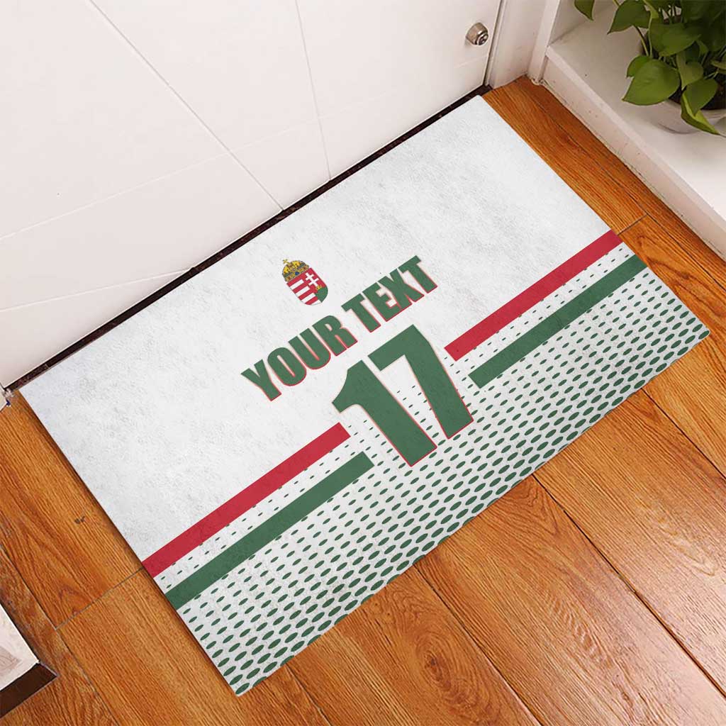 Custom Hungary Ice Hockey Rubber Doormat White Style Come on Magyars
